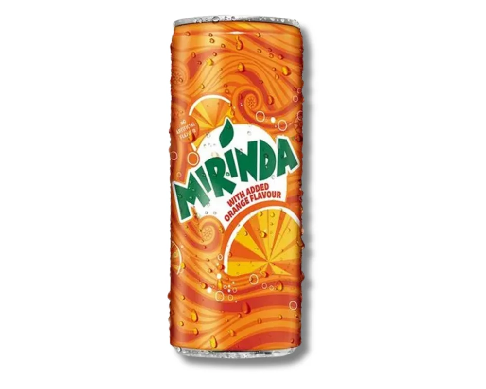 Mirinda Orange Soft Drink 250ml (Can)